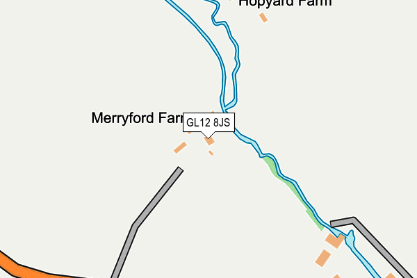 GL12 8JS map - OS OpenMap – Local (Ordnance Survey)