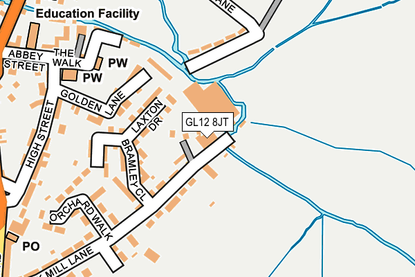 GL12 8JT map - OS OpenMap – Local (Ordnance Survey)