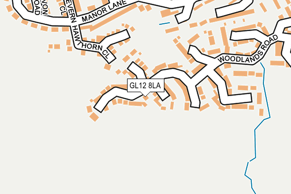 GL12 8LA map - OS OpenMap – Local (Ordnance Survey)
