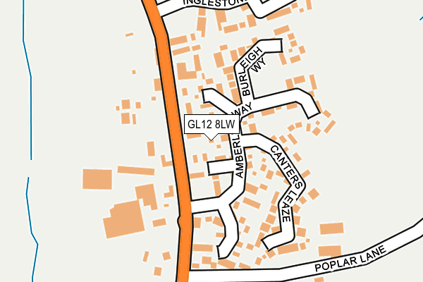 GL12 8LW map - OS OpenMap – Local (Ordnance Survey)
