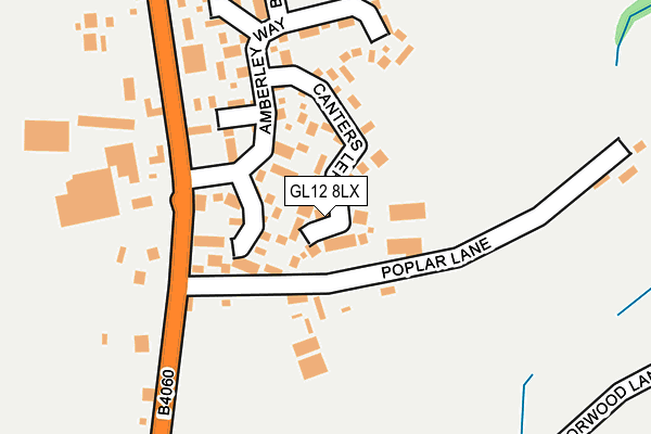GL12 8LX map - OS OpenMap – Local (Ordnance Survey)