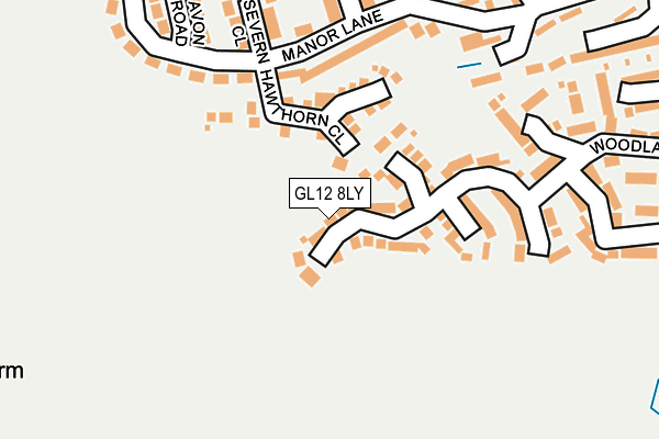 GL12 8LY map - OS OpenMap – Local (Ordnance Survey)