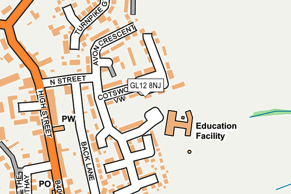 GL12 8NJ map - OS OpenMap – Local (Ordnance Survey)