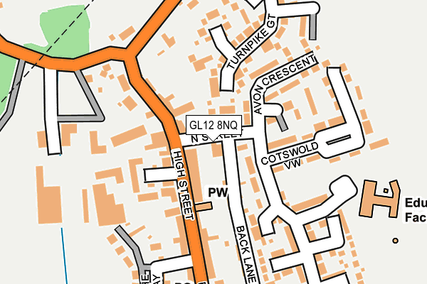 GL12 8NQ map - OS OpenMap – Local (Ordnance Survey)