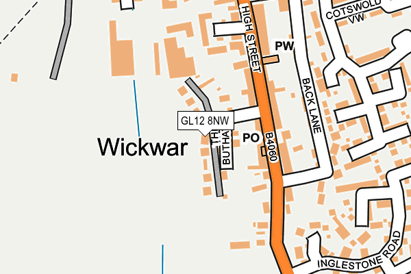 GL12 8NW map - OS OpenMap – Local (Ordnance Survey)
