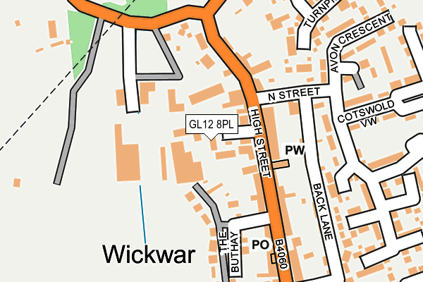 GL12 8PL map - OS OpenMap – Local (Ordnance Survey)