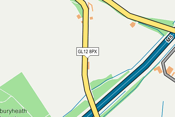 GL12 8PX map - OS OpenMap – Local (Ordnance Survey)