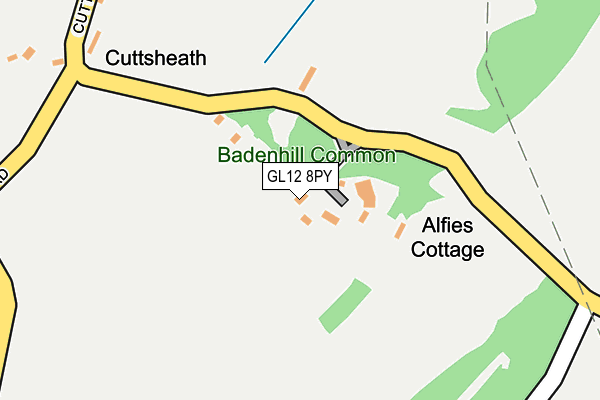 GL12 8PY map - OS OpenMap – Local (Ordnance Survey)
