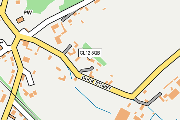 GL12 8QB map - OS OpenMap – Local (Ordnance Survey)