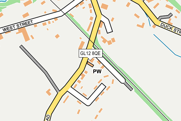 GL12 8QE map - OS OpenMap – Local (Ordnance Survey)