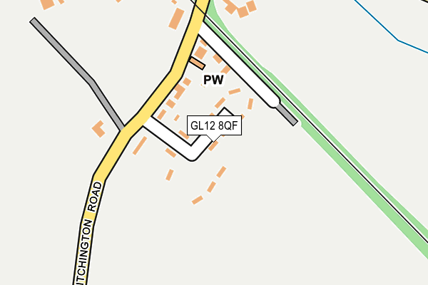 GL12 8QF map - OS OpenMap – Local (Ordnance Survey)