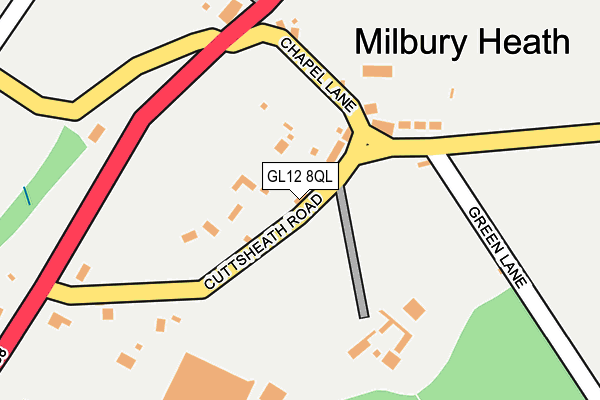 GL12 8QL map - OS OpenMap – Local (Ordnance Survey)