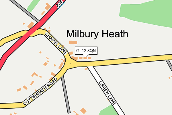 GL12 8QN map - OS OpenMap – Local (Ordnance Survey)