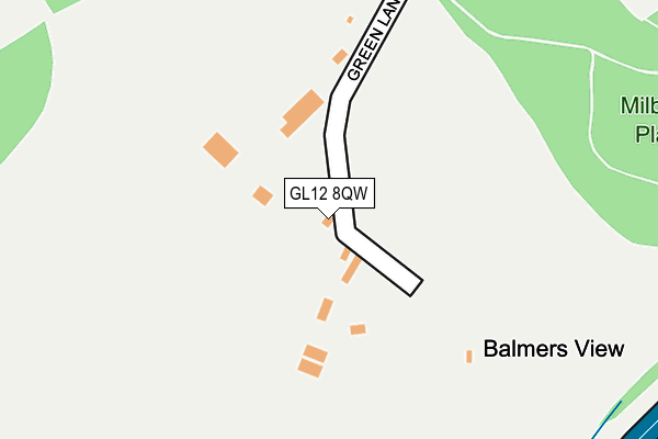 GL12 8QW map - OS OpenMap – Local (Ordnance Survey)