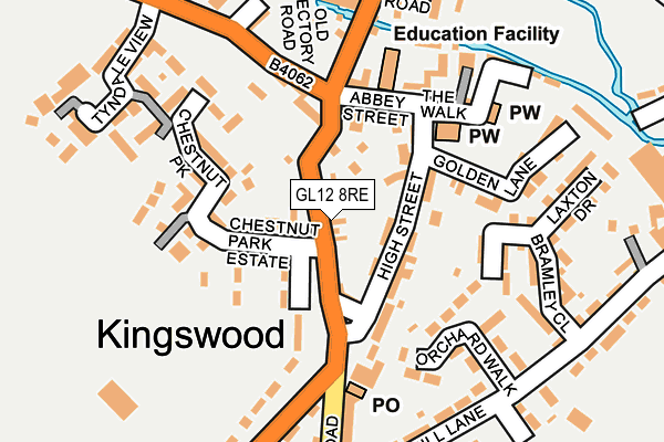 GL12 8RE map - OS OpenMap – Local (Ordnance Survey)