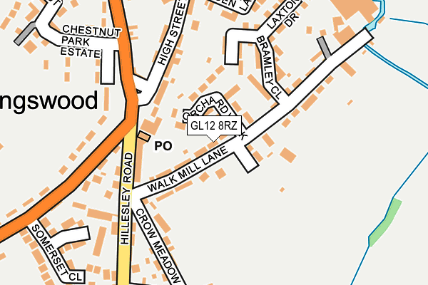 GL12 8RZ map - OS OpenMap – Local (Ordnance Survey)