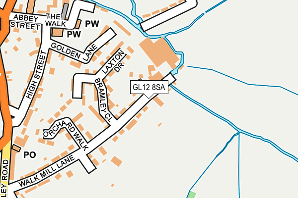 GL12 8SA map - OS OpenMap – Local (Ordnance Survey)