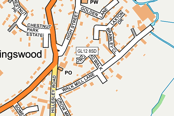 GL12 8SD map - OS OpenMap – Local (Ordnance Survey)