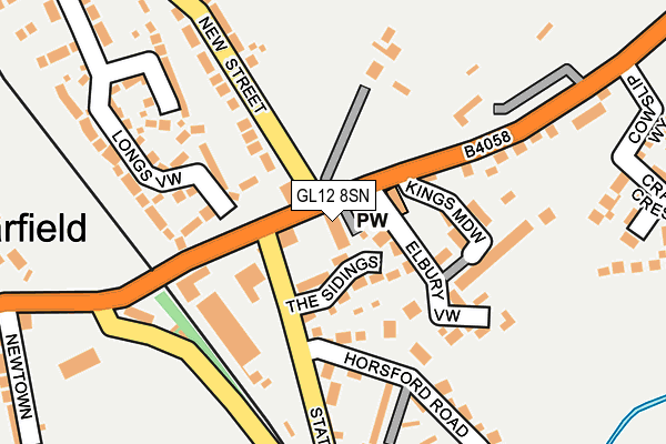 GL12 8SN map - OS OpenMap – Local (Ordnance Survey)