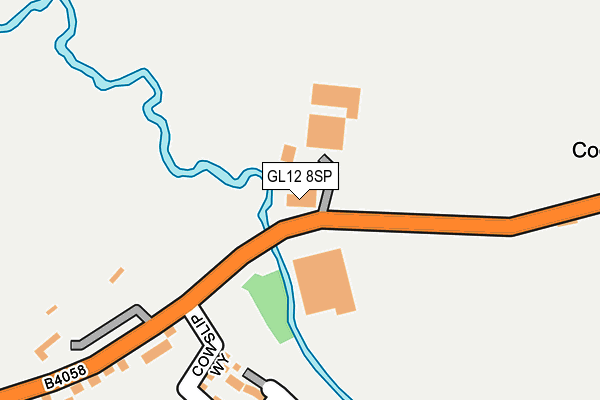 GL12 8SP map - OS OpenMap – Local (Ordnance Survey)