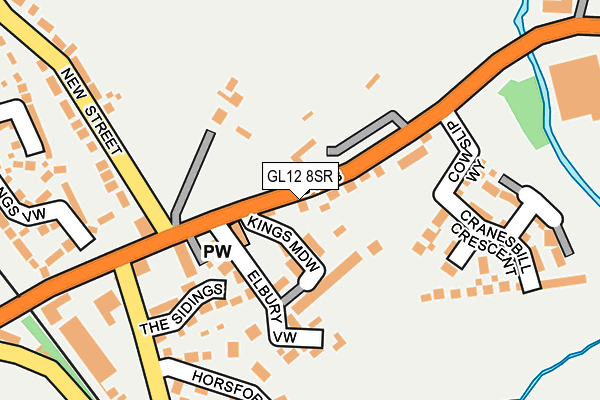 GL12 8SR map - OS OpenMap – Local (Ordnance Survey)