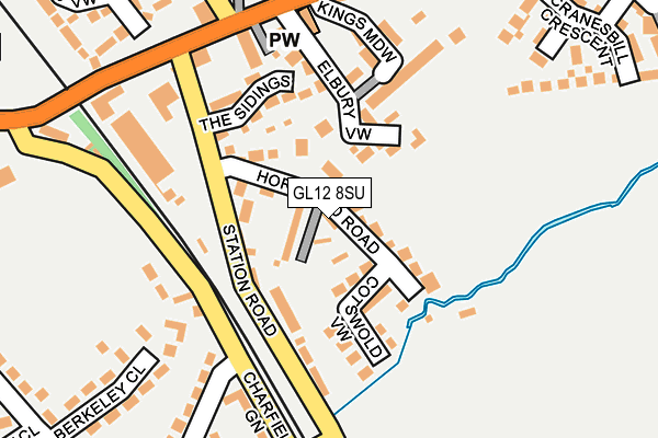 GL12 8SU map - OS OpenMap – Local (Ordnance Survey)