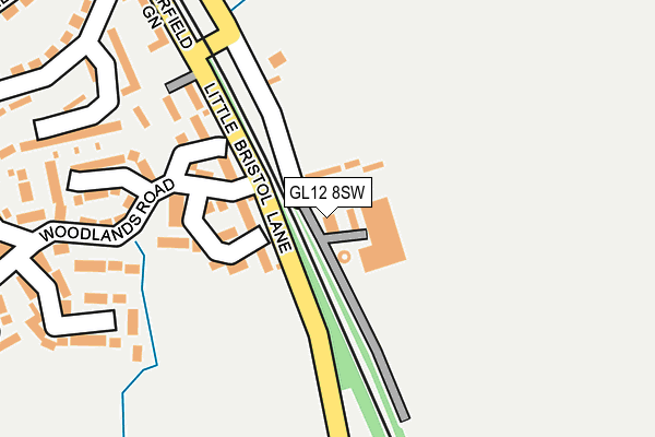 GL12 8SW map - OS OpenMap – Local (Ordnance Survey)