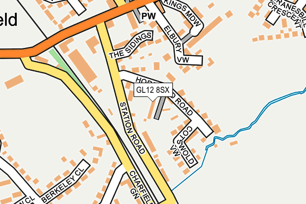 GL12 8SX map - OS OpenMap – Local (Ordnance Survey)