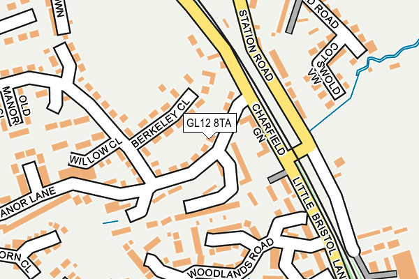 GL12 8TA map - OS OpenMap – Local (Ordnance Survey)