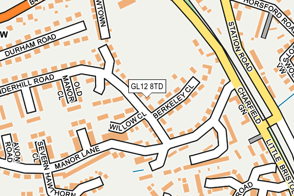 GL12 8TD map - OS OpenMap – Local (Ordnance Survey)