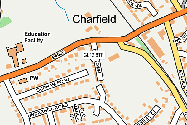 GL12 8TF map - OS OpenMap – Local (Ordnance Survey)