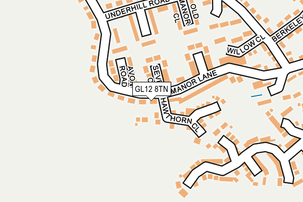 GL12 8TN map - OS OpenMap – Local (Ordnance Survey)