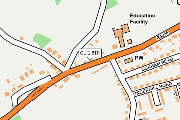GL12 8TP map - OS OpenMap – Local (Ordnance Survey)