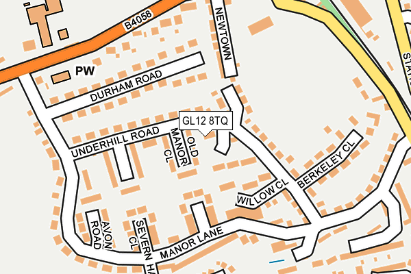 GL12 8TQ map - OS OpenMap – Local (Ordnance Survey)