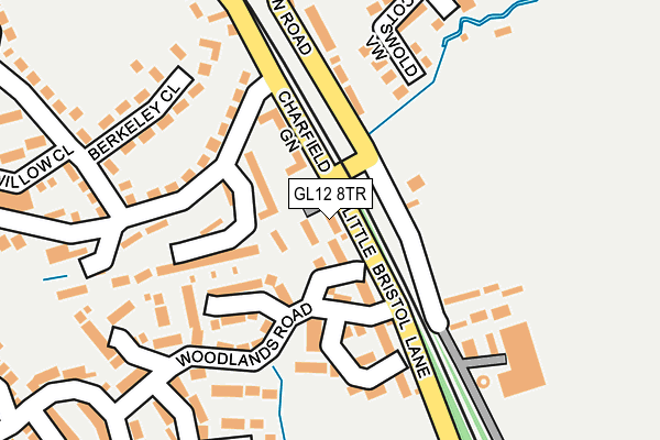 GL12 8TR map - OS OpenMap – Local (Ordnance Survey)