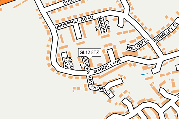 GL12 8TZ map - OS OpenMap – Local (Ordnance Survey)