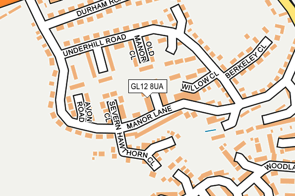 GL12 8UA map - OS OpenMap – Local (Ordnance Survey)