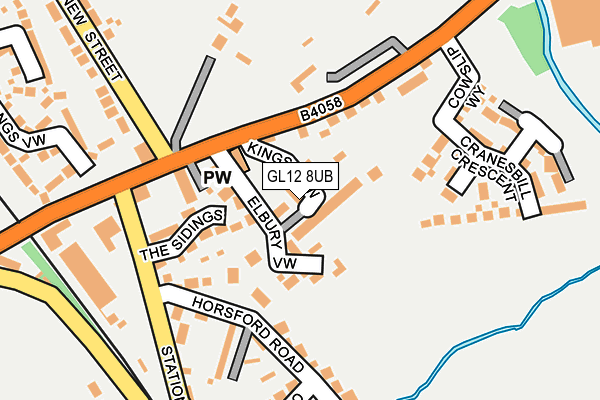 GL12 8UB map - OS OpenMap – Local (Ordnance Survey)