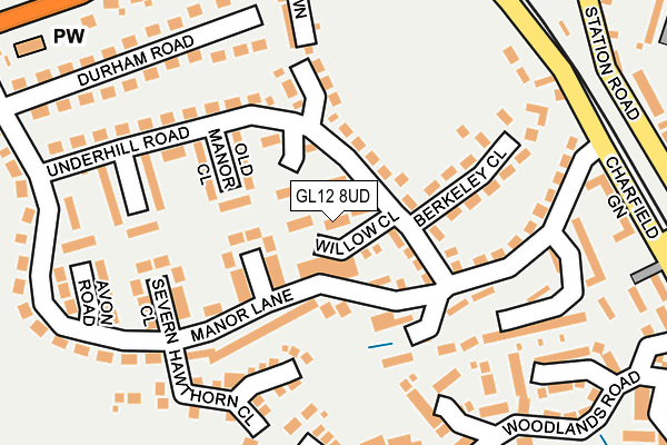 GL12 8UD map - OS OpenMap – Local (Ordnance Survey)