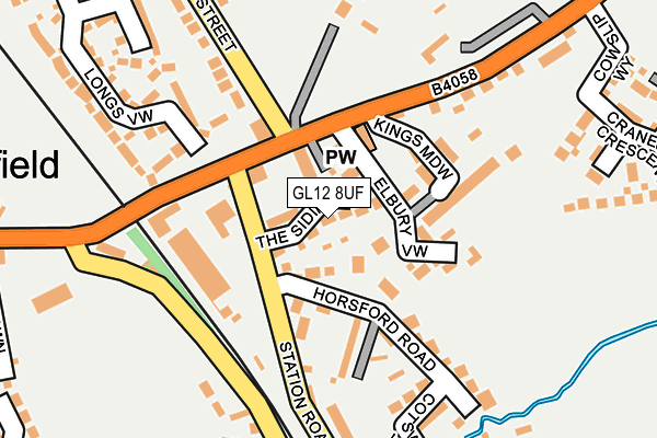 GL12 8UF map - OS OpenMap – Local (Ordnance Survey)