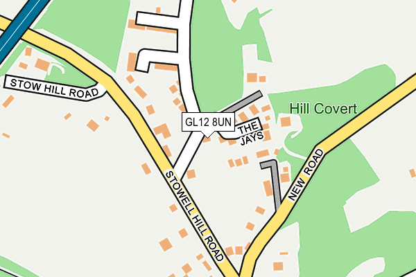 GL12 8UN map - OS OpenMap – Local (Ordnance Survey)