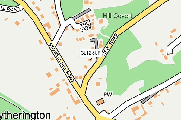 GL12 8UP map - OS OpenMap – Local (Ordnance Survey)