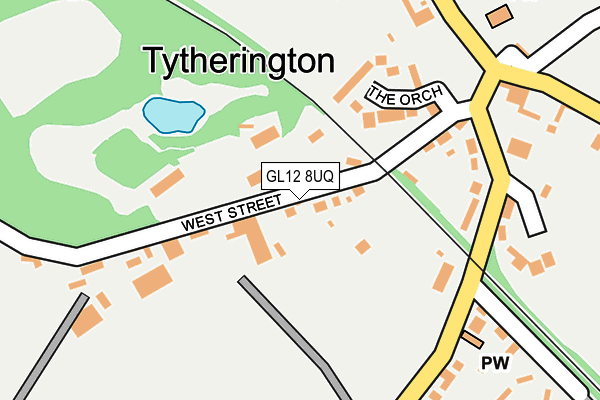 GL12 8UQ map - OS OpenMap – Local (Ordnance Survey)