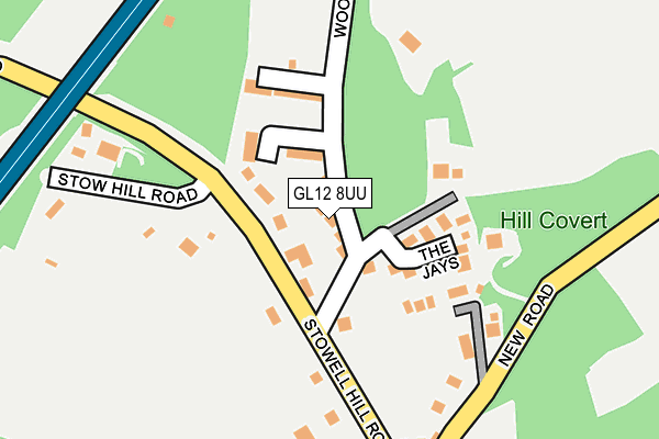 GL12 8UU map - OS OpenMap – Local (Ordnance Survey)