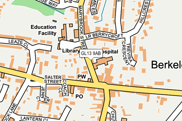 GL13 9AB map - OS OpenMap – Local (Ordnance Survey)