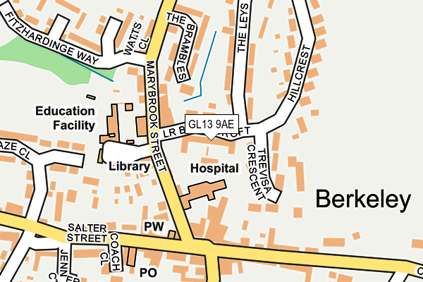 GL13 9AE map - OS OpenMap – Local (Ordnance Survey)