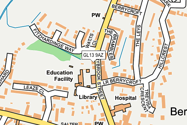 GL13 9AZ map - OS OpenMap – Local (Ordnance Survey)