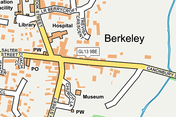 GL13 9BE map - OS OpenMap – Local (Ordnance Survey)