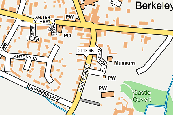 Map of B&M BERKELEY CARE LTD at local scale