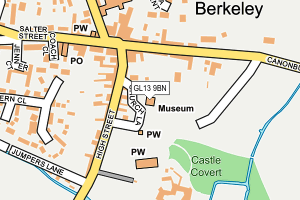 GL13 9BN map - OS OpenMap – Local (Ordnance Survey)